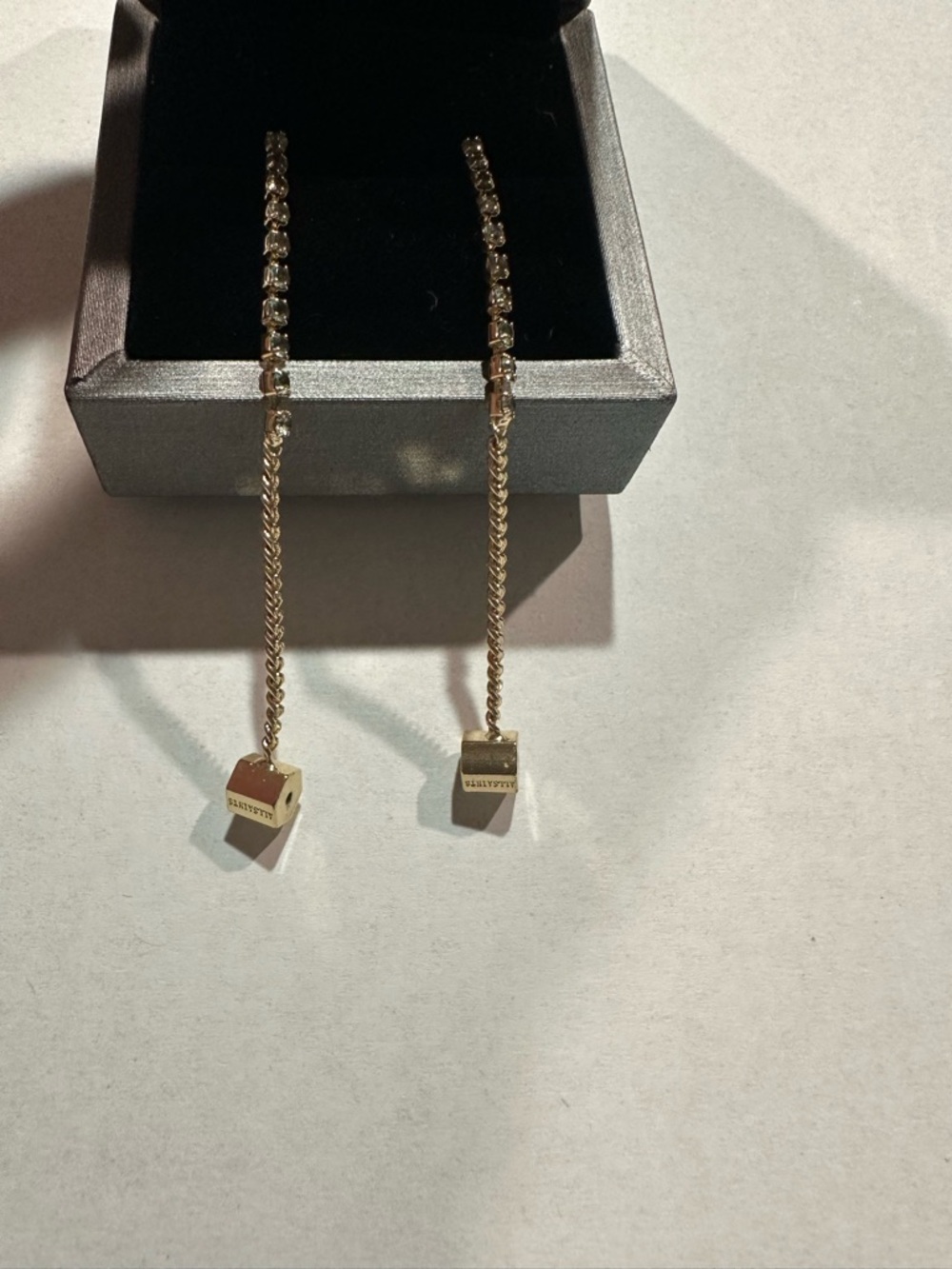 All Saints Kirsty Curb Chain Loop Earrings - Picture 5 of 11